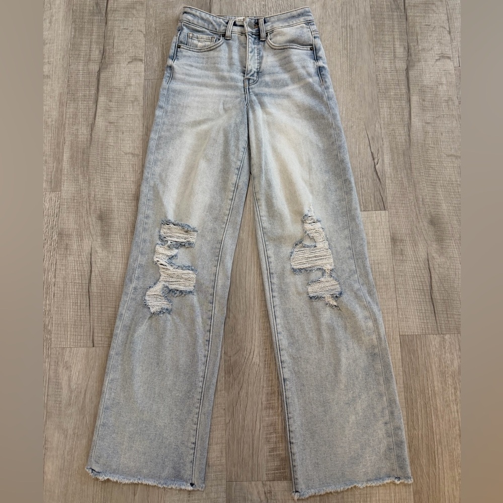 BKE Billie Jeans (high rise, wide leg) size 25x32